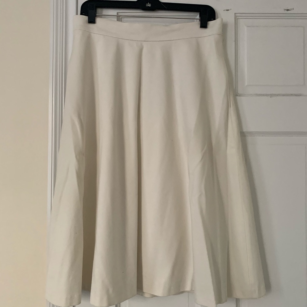 White Banana Republic Full Midi Skirt